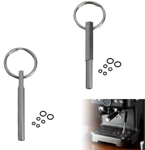 Yuiturt 2 Pièces Ovale Tournevis pour Nespresso, Clé Ovale avec 12 Anneaux en Caoutchouc, Outils de Réparation pour Machines à Café Compatible avec Nespresso, Jura, Krups, AEG