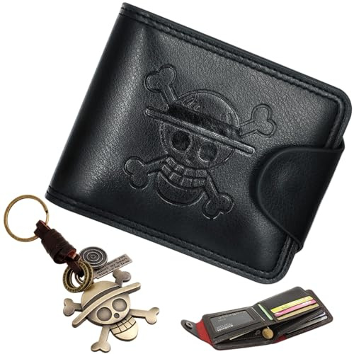 Liekadijiae 2 Piezas Conjunto de Llaveros de Billetera Anime