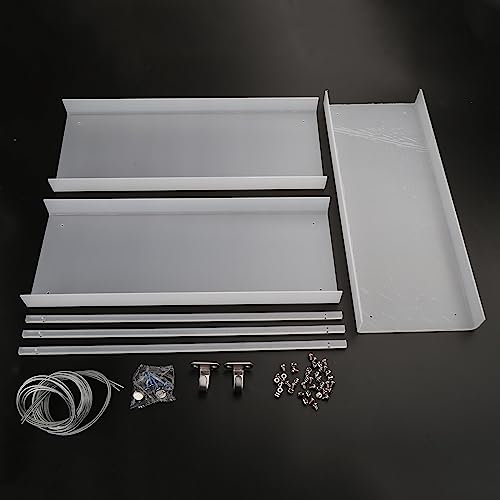 Itkcozcg Acryl-Fenster-Pflanzenregal, Transparent, Hängend, Schwebend, Blumenregal, 40*15*3cm, Industriell, Modern, Minimalistisch