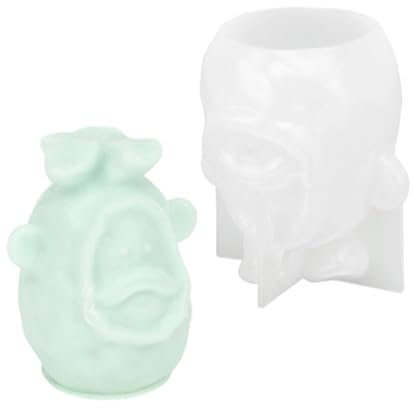 Lazy Piggy Moule en silicone 3D pour la fabrication et le moulage de résine Idéal pour les projets de décoration d'intérieur