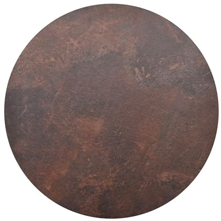 Hochwertige Tischplatte Topalit Rund - Ø 80cm – 19mm dicke für Bistrotisch/Esstisch/für Outdoor und Indoor - Farbe: cyprus metal