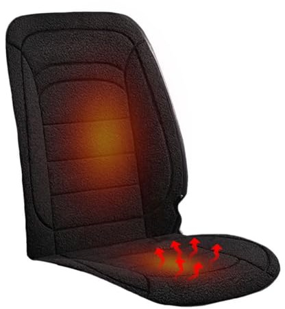 Möge Auto Sitz Auflage Warm Bequem Weich Plüsch Winter Sitzpolster Auto Universelles Autositzauflag Vordersitz Sitzkissen Universal Sitzkissen für Sitz im Winter(Black)