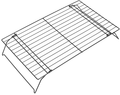 TOGEVAL Rejilla Metálica para Hornear y Enfriar Bizcochos Malla de Alambre Fino Plegable y Resistente Grande para Pasteles y Panadería