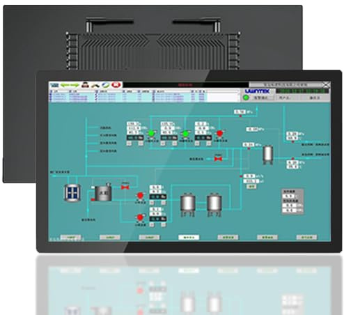 LADECNERHT Panel Pc Industrial Integrado con Pantalla Táctil De 10 Puntos, Ordenador Todo En Uno Ip65 para Oficinas, Automatización, Quioscos, Windows 10 13.3inch-i7-6500U(4GRAM+128GSSD)