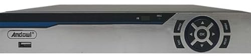 DVR/NVR 8 Canali 6-in-1 - Compressione H.265 - Supporto ONVIF e Cloud P2P - Bianco/Nero