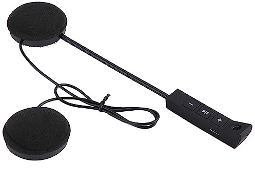 Dioche Manos-Altavoz Multifuncional para Casco de Motocicleta, Auriculares BT con Sonido Hi-Fi y Llamadas Manos Libres, Soporta hasta 8 Horas de