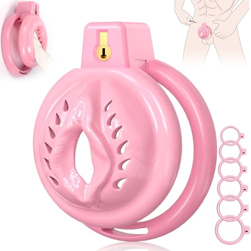 Chastity Cage Pink Male Cock Cage for Men Chasity Cage Sissy