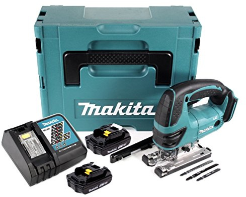 Makita DJV 180 RYJ Scie sauteuse sans fil 18 V + 2 batteries 1,5 Ah + chargeur + Makpac