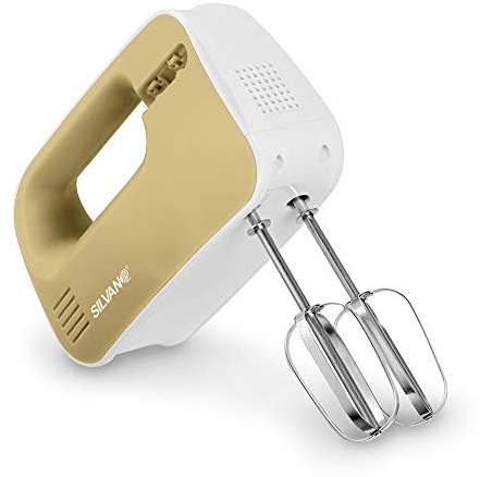 Batidora de Mano Silvano, Ideal para Repostería, 200W, Pórtatil, 3 Velocidades Ajustables, Mango Ergonómico, Limpieza Sencilla, Fácil de Usar, Cocina Óptima