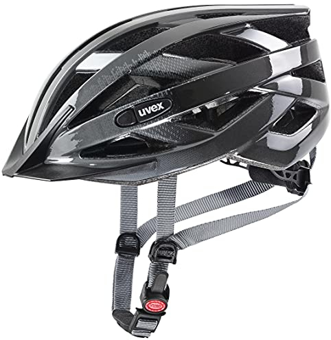 uvex air Wing - Leichter Allround-Helm für Damen und Herren - individuelle Größenanpassung - erweiterbar mit LED-Licht - Grey-Black - 56-60 cm