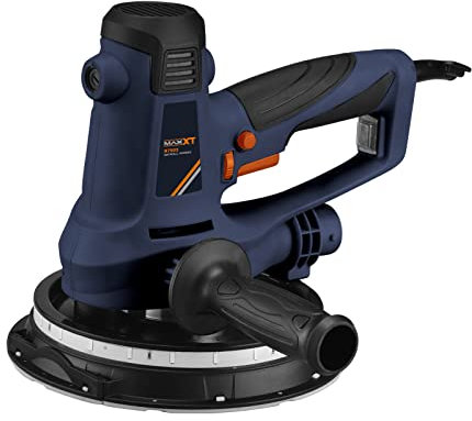 MAXXT Trockenbauschleifer für Trockenbau 810W, 1500-2800RPM Elektroschleifmaschine für Wände, Variable Geschwindigkeiten, einstellbare Absaugung, Grob- und Feinschliff, 8 Stück Schleifscheiben