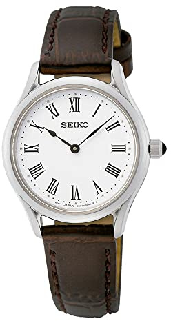 Seiko Damen-Uhr Quarz mit Lederband SWR071P1