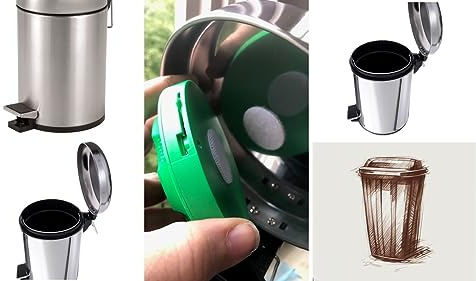Conny Clever Mülleimer Deo Duft XXL Lavendel 5er Set mit Halterung und Klebepunkten Antibakteriell