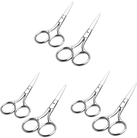 minkissy 6stücke Vibrissa Für Augenbrauen Und Nasenhaare Präzise Gerade Spitzenschneider Für Gesichtshaarentfernung Sicherer Und Schmerzfreier Gebrauch Für Und