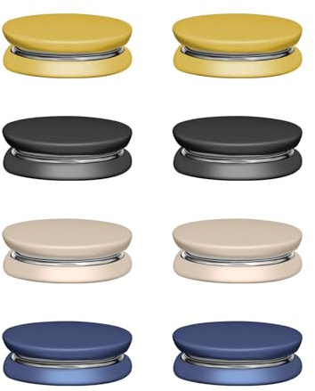 8 Stück Magnetische Hijab Nadeln, Vielseitig Einsetzbar Kein Verhaken Magnetischer Schal Clip Schal-Magnetverschluss Kopftuch-Magnete für Frauen (Mattgelb, Braun, Schwarz, Dunkelblau)