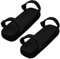 Rundago Juego de 2 Almohadillas para Reposabrazos de Silla, Cojin Protector para Reposabrazos con Espuma de Memoria, Almohadilla de Codo de Silla de Oficina para Alivio de Codos y Antebrazos (Negro)