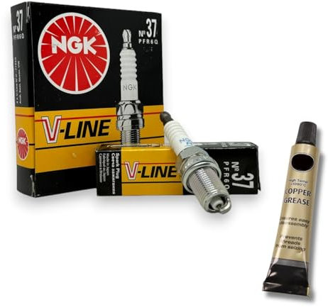 4x Zündkerzen V-Line passt für Audi A4 B5 1.8 110/132kW Bj. 1996-2001 + Kupferfett