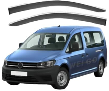 ZLxsmy Windabweiser Regenabweiser für Volkswagen Caddy VW Caddy MK3-2K 2005-2019,Energieeinsparung durch Belüftung, Verringerung von Lärm und Luftturbulen