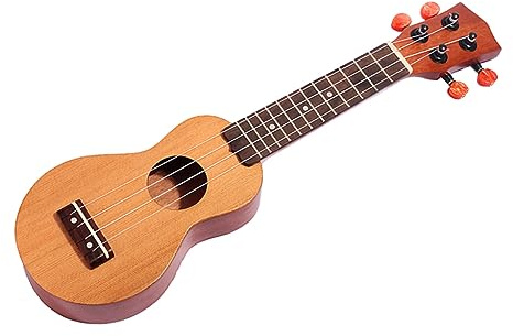 Kleiner Taschen Ukulele aus Fichte und Sapele, 4 Saiten, Schallloch | Kleiner Taschen Ukulele, für Kinder als Einstiegsinstrument, Traditionelles Design mit Griffbrett und Steg
