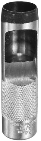 QUARKZMAN Perforadora de agujeros redondos de cuero, perforadora de agujeros huecos de 24 mm de acero al carbono para cortar círculos, herramienta de corte para manualidades en cuero