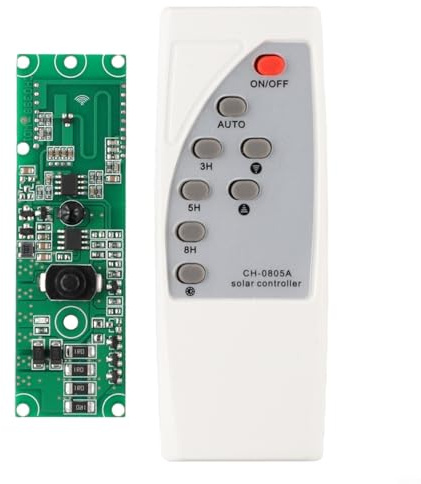 FUBESK Circuito leggero solare telecomandato 3.2V 3.7V per illuminazione del paesaggio del percorso del giardino