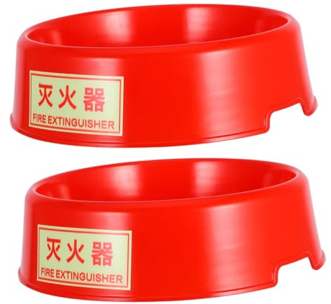 Soporte Rojo Fluorescente de Extintor para Incendios de Plástico