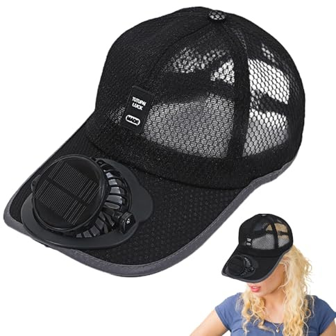 Cappello A Ventaglio Ad Energia Solare, Berretto Da Baseball Con Ventola Solare, Cappello Da Spiaggia Ad Energia Solare Traspirante, Berretto Di Protezione Solare Per Uomini E Donne, Cappello Da Pesca