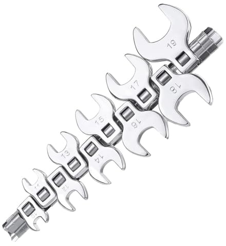 Set di 10 chiavi a brugola da 3/8 di pollice da 10-19 mm metriche con estremità aperta, kit di chiavi a bussola per meccanici automobilistici, officine, utensili manuali