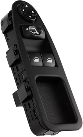LEDFEWAG Interruptor de ventana elevalunas pulsador eléctrico 6554.ZJ, 6554ZJ compatible con Fiat Scudo para Citroen Dispatch Jumpy para Peugeot Expert