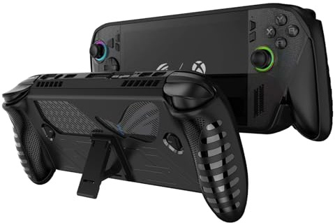 JYGamhanbil Skyddsfodral för ROG Xbox Ally X Gaming Handheld Console,TPU Mjuk Fodral Väska Skal Tillbehör med Ergonomiskt Grip och Stöd för ROG Xbox Ally Handhållen Konsol,Svart