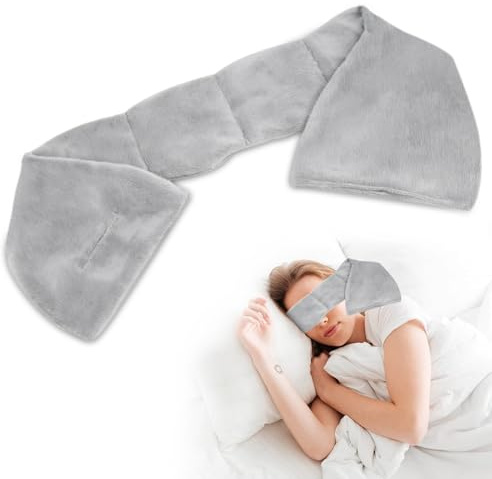 PWGHWG Schlafmaske Schwerkraft Augenmaske Deep Rest Schlafbrille Lichtblockierung Augenbinde Ultraweicher Stoff Schlafbrille Sleeping Mask für Pause Reisen