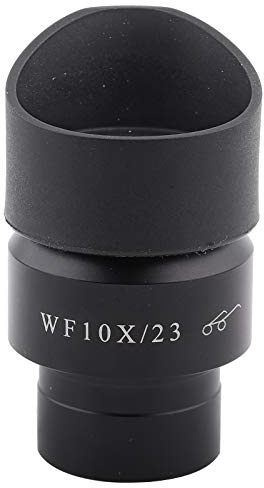 Mikroskop-Okular, Weitwinkel, hoher Austrittspupillenpunkt, 10-fache Vergrößerung, weites Feld, 23 mm Sicht, für biologische Mikroskope, optische Linse, Aluminiumlegierung, 30 mm