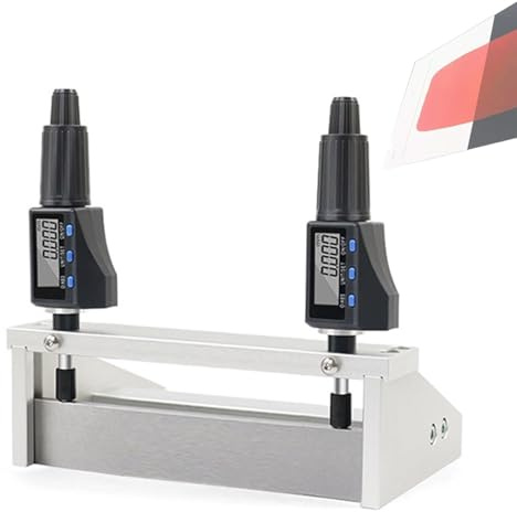 Cashwise Adjustable Film Applicator, Digital Display Wet Film Preparation Device with Digital Micrometer, Layer Applicator, Measuring Range 1-6000um, for Printing, Paint, Coatings 150mm