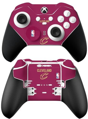 Head Case Designs Officially Licensed NBA Red Design Cleveland Cavaliers Logo Vinyl Sticker Gaming Skin Decal Cover Compatible With Xbox Series X & S Elite Wireless Controller Series 2