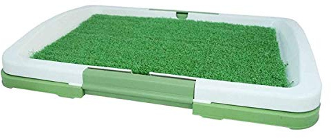 True Face Dog Toilet Training Tray Aritificial Grass Pet Mat Restroom Animal Potty Pad Protection Indoor Outdoor Pee Porch Cleanable Reusable Removable Loo Litter