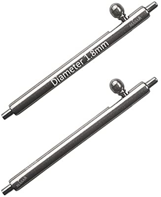 masar 18mm Ø 1,8mm Premium libération Rapide Barrettes Barres à Ressort à Levier pour Bracelet de Montre 2 Pcs 18 LR 1.8 mm