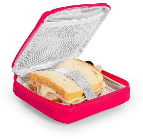 PracticDomus Porta Sandwich Infantil Termoinsulado Iris Barcelona Modelo Kids. Color Rosa