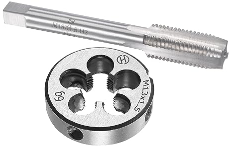 sourcing map Gewindebohrer M13 x 1,5mm Gewindebohrer mit Legierungswerkzeug