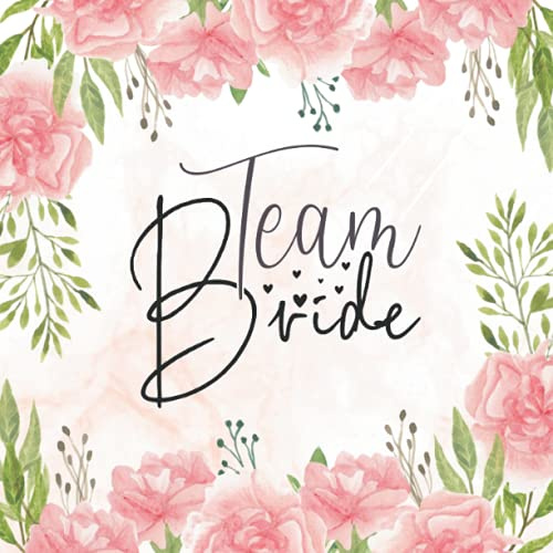 Libro degli ospiti Addio al Nubilato - Team bride: Idea regalo per futura sposa. Album fotografico pagine bianche per dediche invitati, polaroid e photo. Ricordo, accessorio e decorazione Guest Book