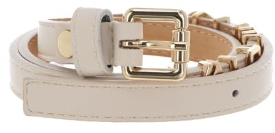 Valentino Gürtel Emma Winter Belt W110 Ecru/Oro creme kürzbar