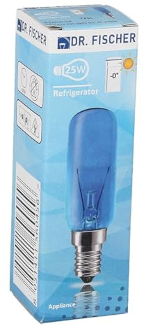 Europart Lampe E14 25W wie SIEMENS 00612235 26mmØ 83mm 230-240V blau für Kühlschrank