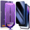 UniqueMe for iPhone 14 Pro Max Privacy Screen Protector, [2 Pack] [Auto-Dust Removal] [Auto Alignment Install] Tempered Glass Anti Spy Full Coverage HD Privacy Screen Protector for iPhone 14 Pro Max