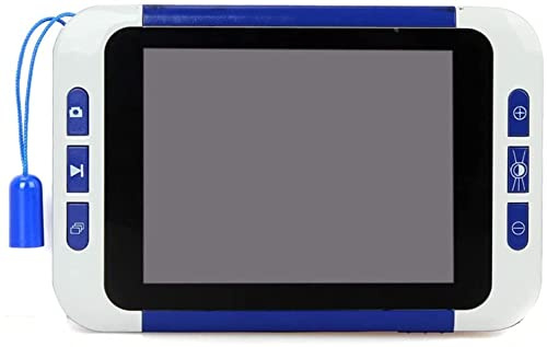 JMorCO Tragbare Digitale Lupe, elektronische Lesehilfe für Sehbehinderte, 2- bis 32-facher Zoom, 3,5-Zoll-Hand-Digitallupe, 3 Farbmodi, AV-TV-Ausgang, zum Schreiben, Anzeigen von Karten, Büchern