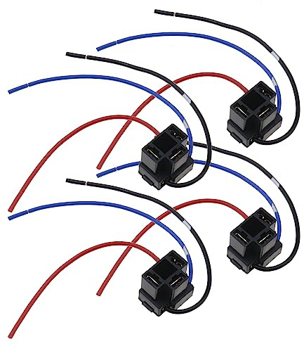 YINETTECH 4stk H4 3-polig Scheinwerfer Kabelbaum Adapter Reparatur Lampe Kabelbaum Buchse Stecker Kabel Draht Stecker Automotive Beleuchtung Teile 15cm
