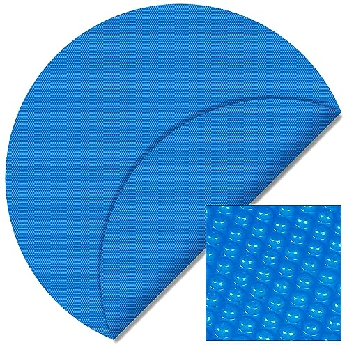 Cubierta Solar Piscina Azul Redonda Ø 5m Lona térmica Protectora 120µ