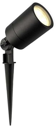 Ledvion Gartenstrahler mit Erdspieß IP65 3W 2700K GU10 dimmbar | Fuer Garten Terrasse Einfahrt Wege Beete und dekorative Aussenbeleuchtung