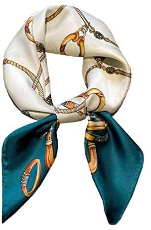 Ecroon Damen Seide Gefühl Schal Halstuch Schal Frauen Seidenschal Seidentuch Scarf