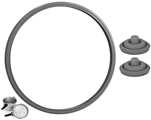 1 Junta de Goma para Olla de Presión (22cm) Compatible con WMF Perfect Plus y Perfect- 2 Junta Indicadora de Cocción para Ollas a Presión de 2,5l-8,5l, Ø3cm de Silicona, 3 Accesorios