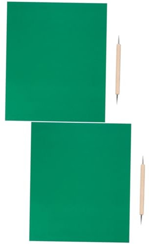 TEHAUX 20stücke Wasserlösliches Carbon Transferpapier Für Kreuzstich Mit Präge-stift Für Kreatives Basteln Schnittmuster Und Mustervorlagen