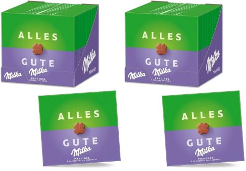 Milka Alles Gute Pralinen 10 x 110g, Feine Pralinés aus Alpenmilch Schokolade mit Kakaocrèmefüllung (Packung mit 2)